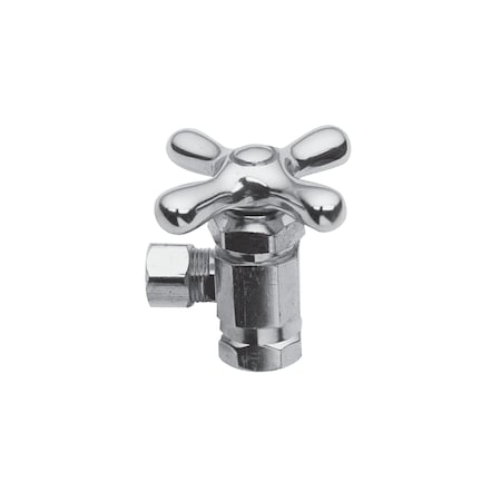 Newport Brass Angle Valve, 3/8" Ips in Polished Chrome 404X-26